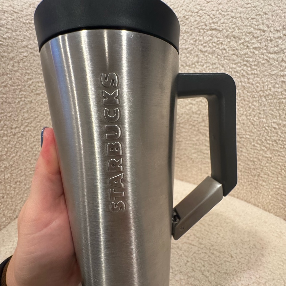 Starbucks Stainless Steel Travel Mug with Black Lid 16oz - Picture 4 of 7